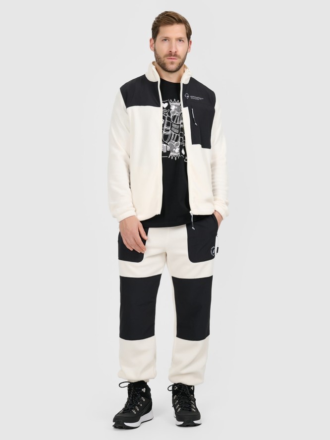 4F Polar ze stójką regular męski - beżowy L