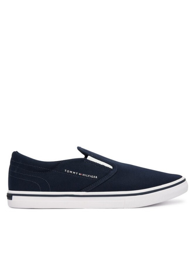 Tommy Hilfiger Tenisówki Vulc Core Slip On FM0FM05689 Granatowy