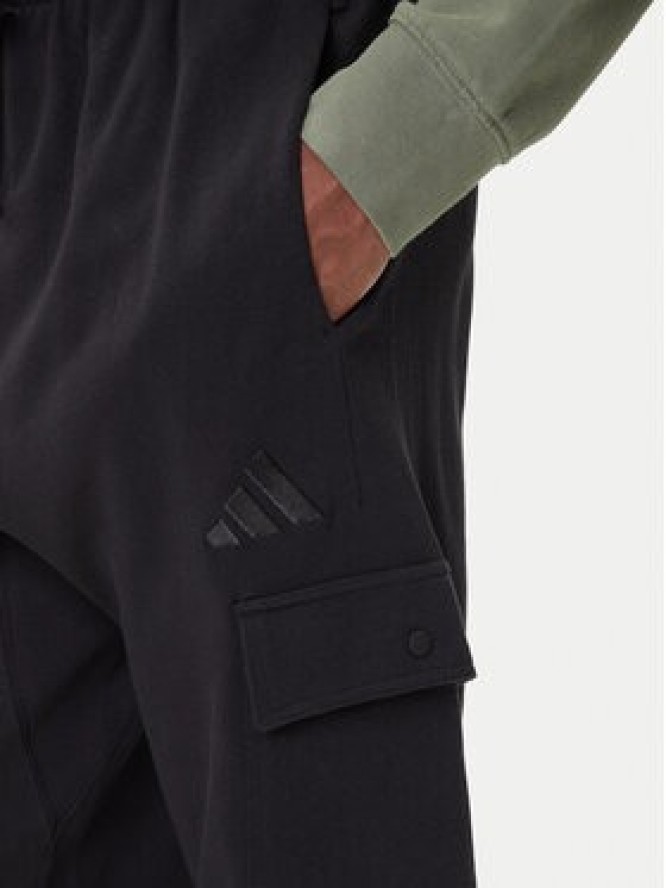 adidas Spodnie dresowe ALL SZN French Terry JN0580 Czarny Loose Fit