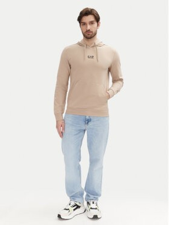 EA7 Emporio Armani Bluza 8NPM32 PJVRZ U6155 Beżowy Regular Fit