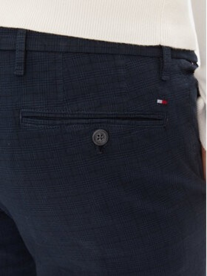 Tommy Hilfiger Chinosy Denton MW0MW32935 Granatowy Slim Fit