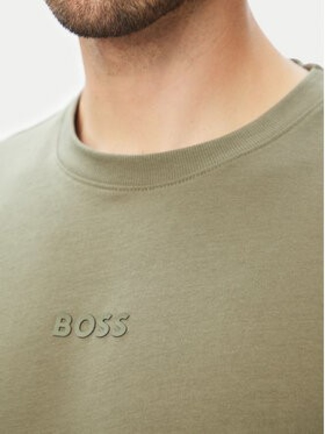 BOSS T-Shirt Tee 10 50519368 Khaki Relaxed Fit