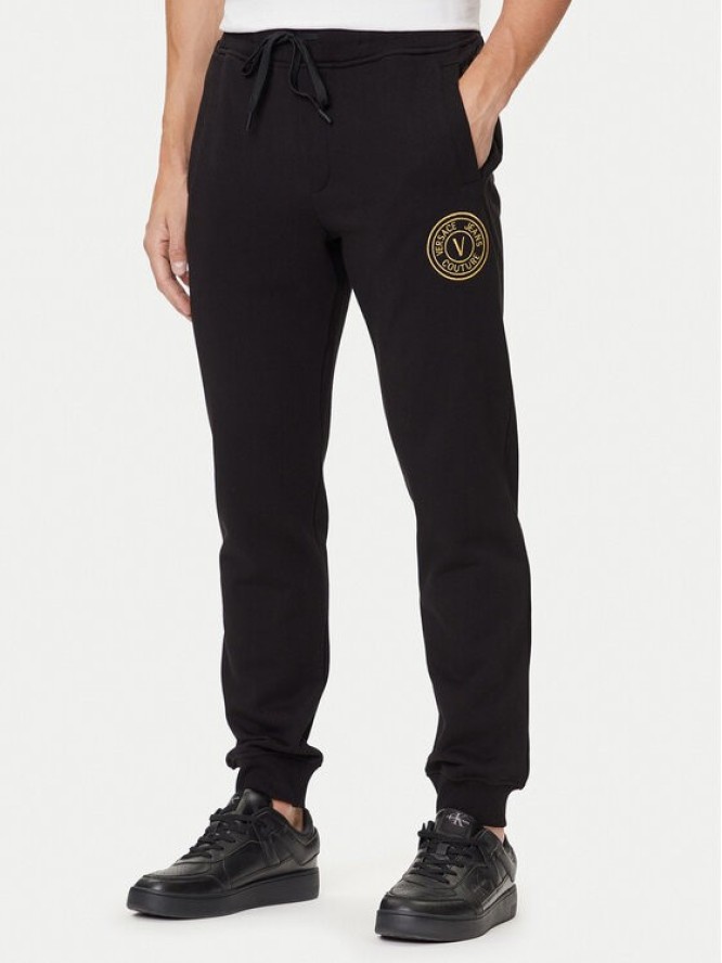 Versace Jeans Couture Spodnie dresowe 79GAAT00 CF01T Czarny Regular Fit