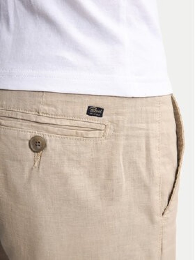 Petrol Industries Szorty materiałowe M-1050-SHO538 Beżowy Slim Fit