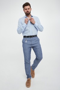 Spodnie męskie lniane PAUL&SHARK