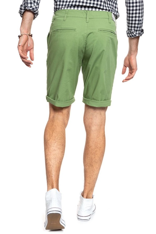 SPODENKI MĘSKIE WRANGLER CHINO SHORT JADE GREEN W14AKM33H 112126562
