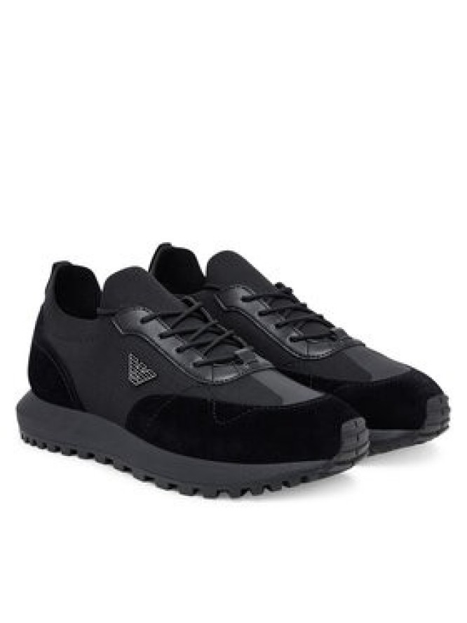 Emporio Armani Sneakersy EM003739 AF19724 MC005 Czarny