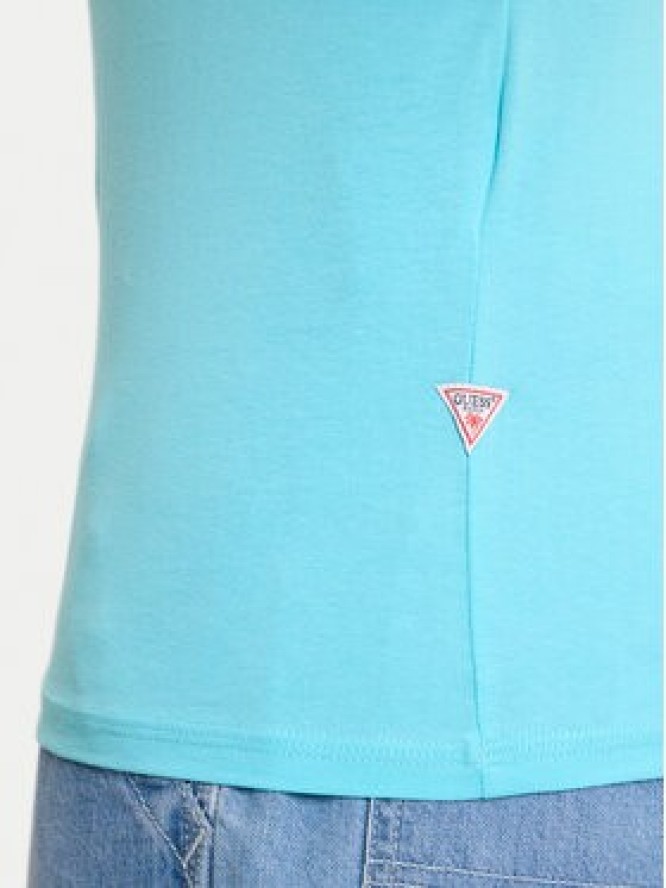Guess T-Shirt F6GI09 J1314 Niebieski Slim Fit