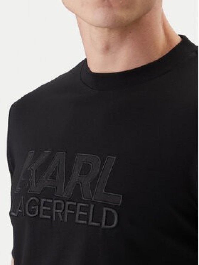 KARL LAGERFELD T-Shirt 755035 562221 Czarny Regular Fit