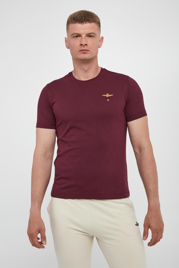 T-shirt męski z logo AERONAUTICA MILITARE