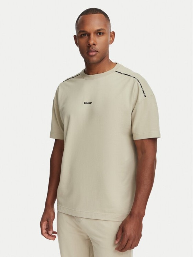 HUGO T-Shirt Noah 50566159 Beżowy Regular Fit