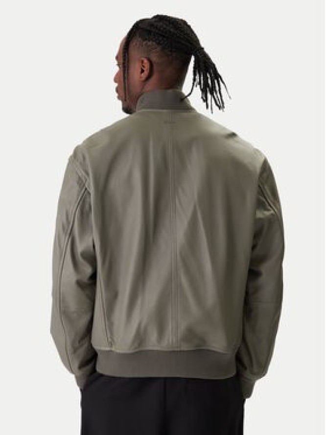 BOSS Kurtka skórzana Jakri 50552151 Szary Regular Fit