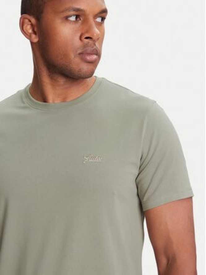 Guess T-Shirt M4GI70 KC9X0 Khaki Slim Fit