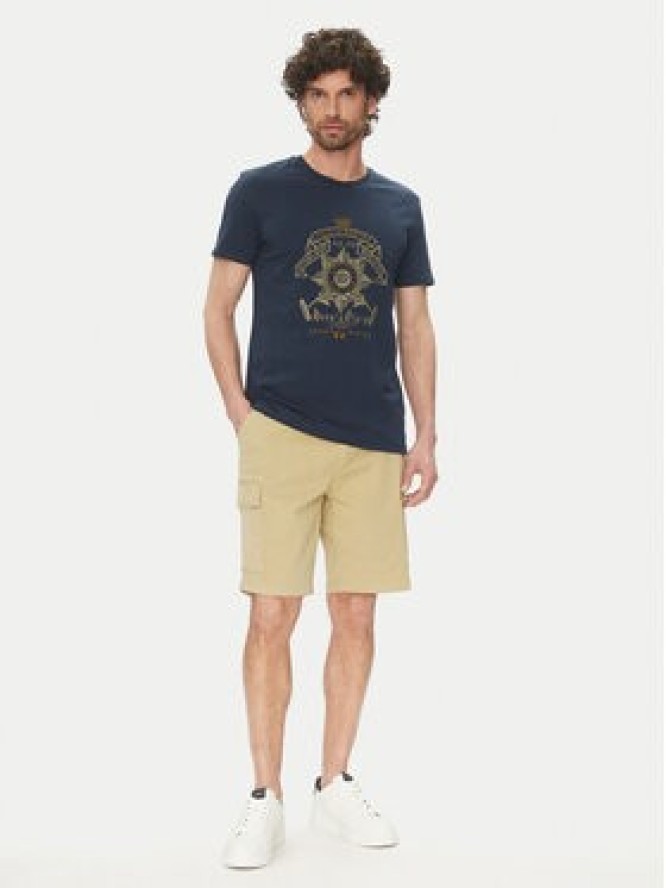 La Martina T-Shirt Aloysius MARG30 JS206 Granatowy Regular Fit