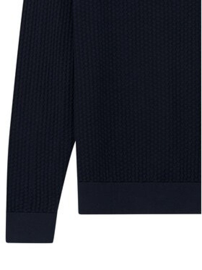 Bugatti Sweter 7100-15532E Granatowy Regular Fit