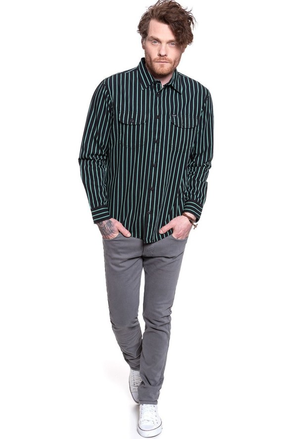 LEE LEE WORKER SHIRT BLACK L68HBG01 112117113