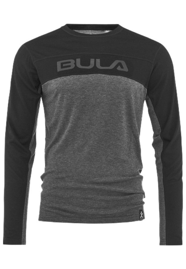 Długi rękaw wełniany T-shirt męski Bula Retro Merino