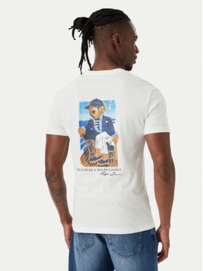 Polo Ralph Lauren T-Shirt 710B21952001 Biały Regular Fit