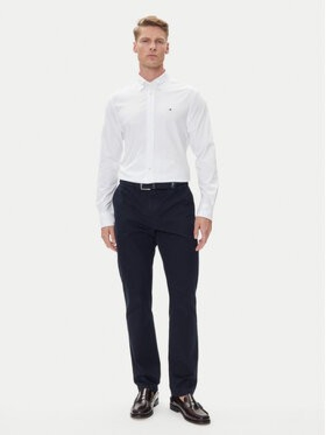 Tommy Hilfiger Koszula Performance MW0MW39418 Biały Slim Fit