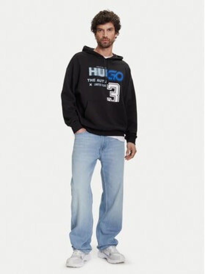 HUGO Bluza Nesidi 50544196 Czarny Loose Fit