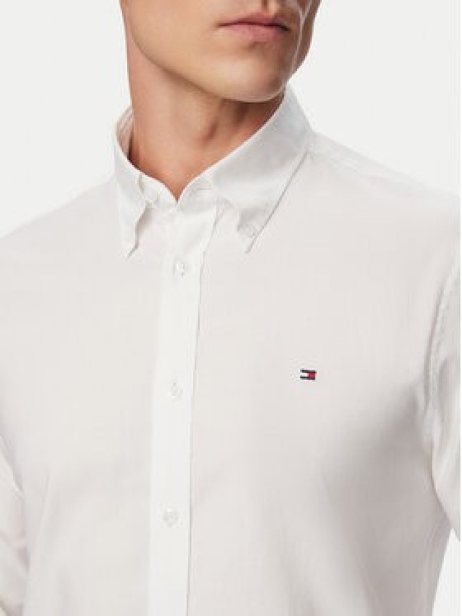 Tommy Hilfiger Koszula MW0MW38658 Biały Slim Fit
