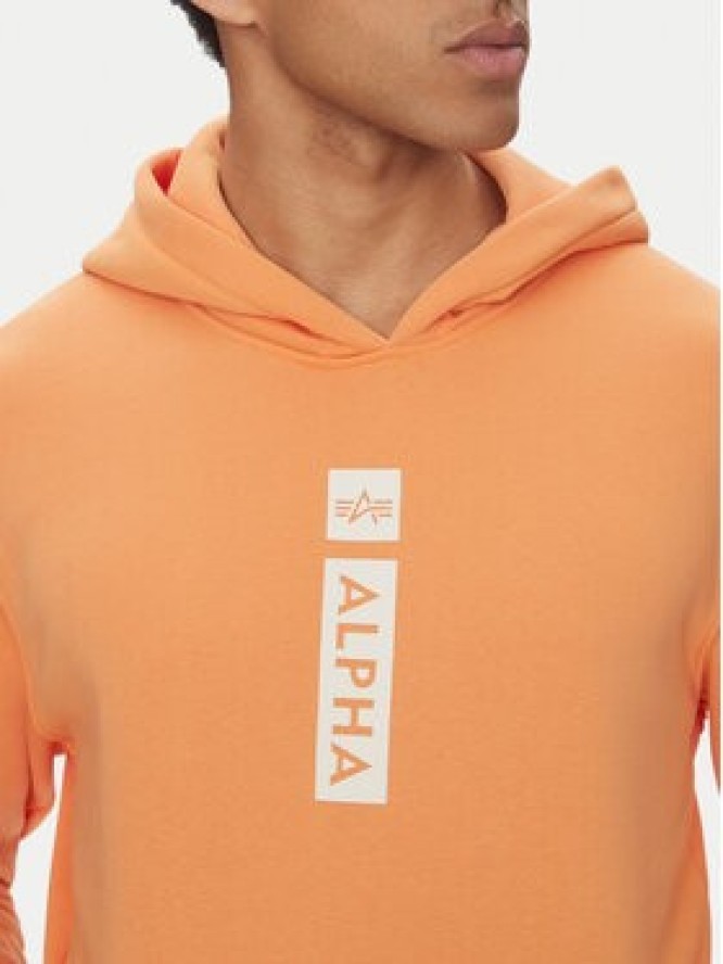 Alpha Industries Bluza Puff Print 146338 Pomarańczowy Regular Fit