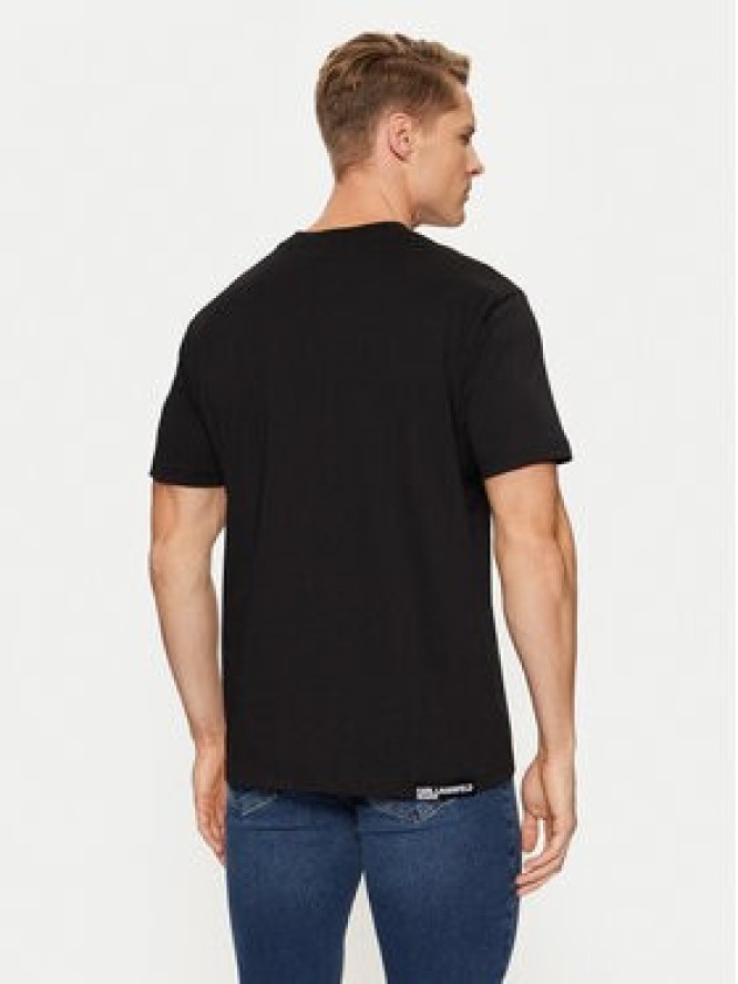 Karl Lagerfeld Jeans T-Shirt A1M17044 Czarny Regular Fit