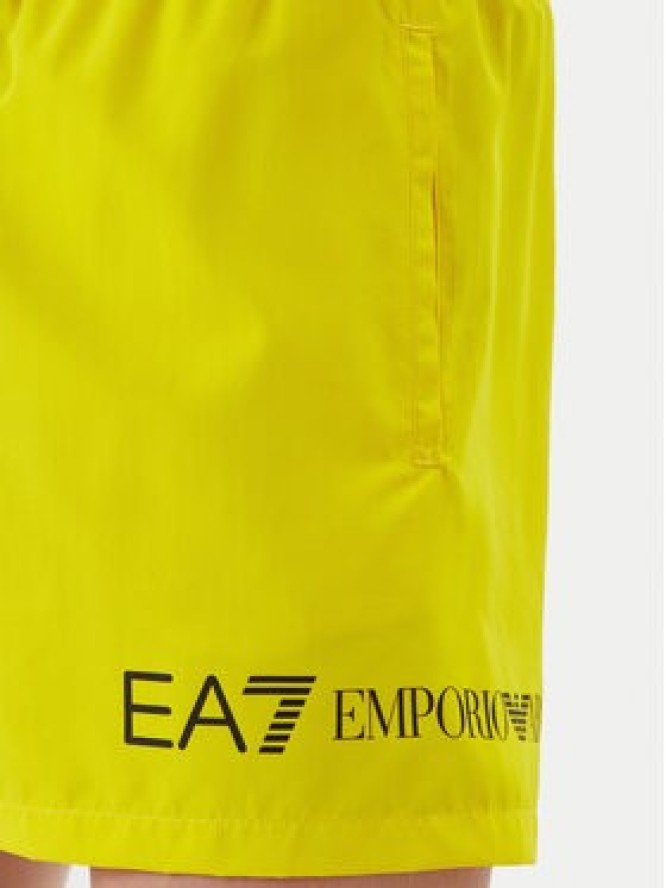 EA7 Emporio Armani Szorty kąpielowe 7M002000 AF13049 M2047 Żółty Regular Fit