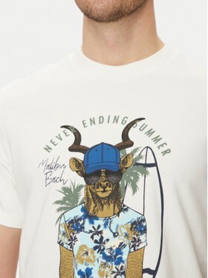 Blend T-Shirt 20718280 Biały Regular Fit