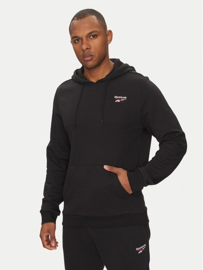 Reebok Bluza Identhlty Small Logo 100221784 Czarny Regular Fit