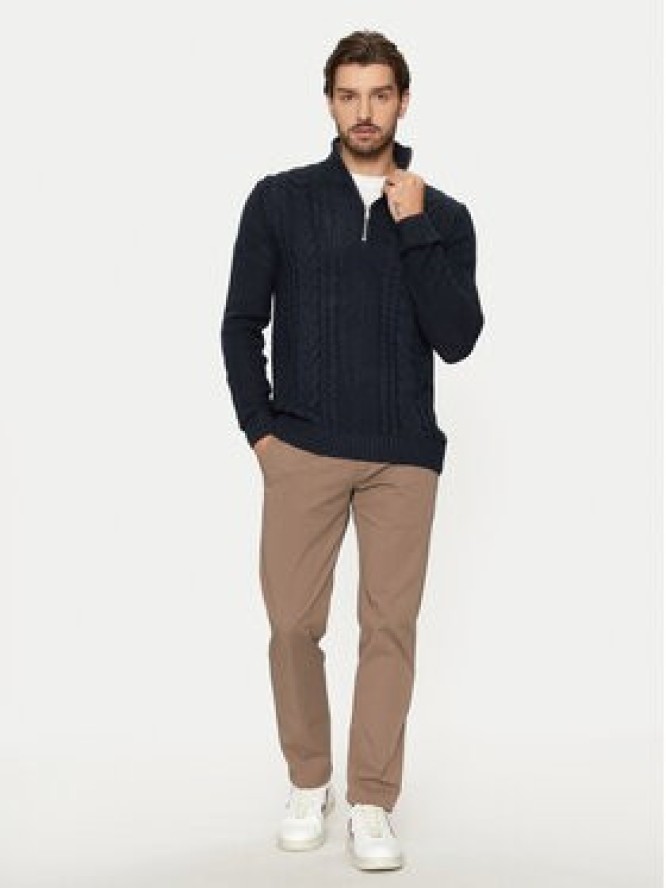 Jack & Jones Sweter Craig 12260826 Granatowy Regular Fit