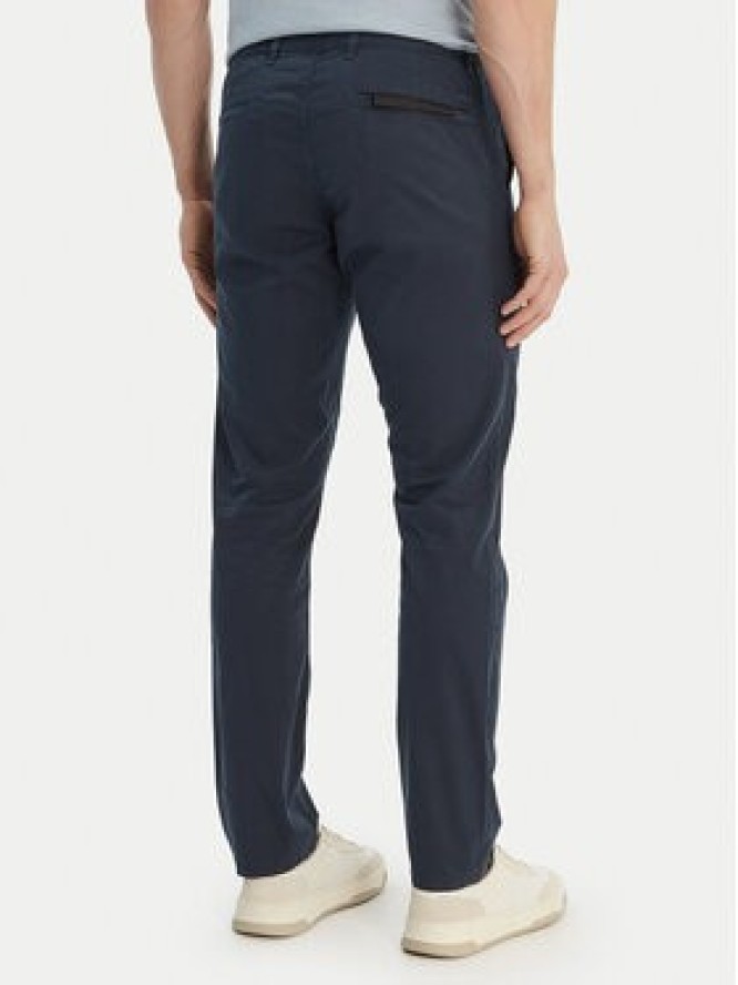 BOSS Chinosy Chino 50554754 Granatowy Slim Fit