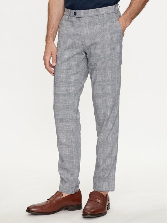 Bugatti Chinosy 4380 56213A Niebieski Slim Fit