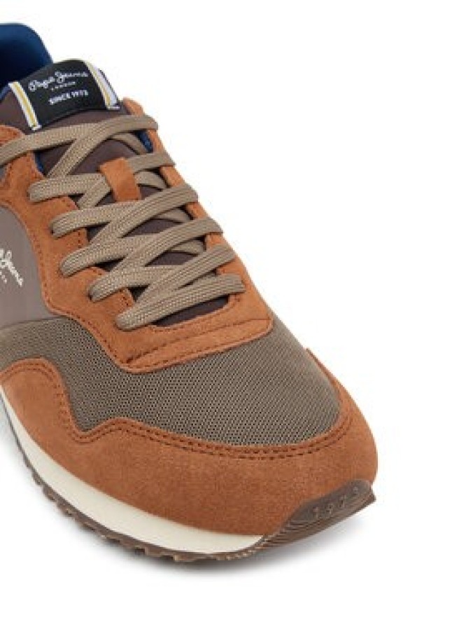 Pepe Jeans Sneakersy London Brick PMS400011 Brązowy