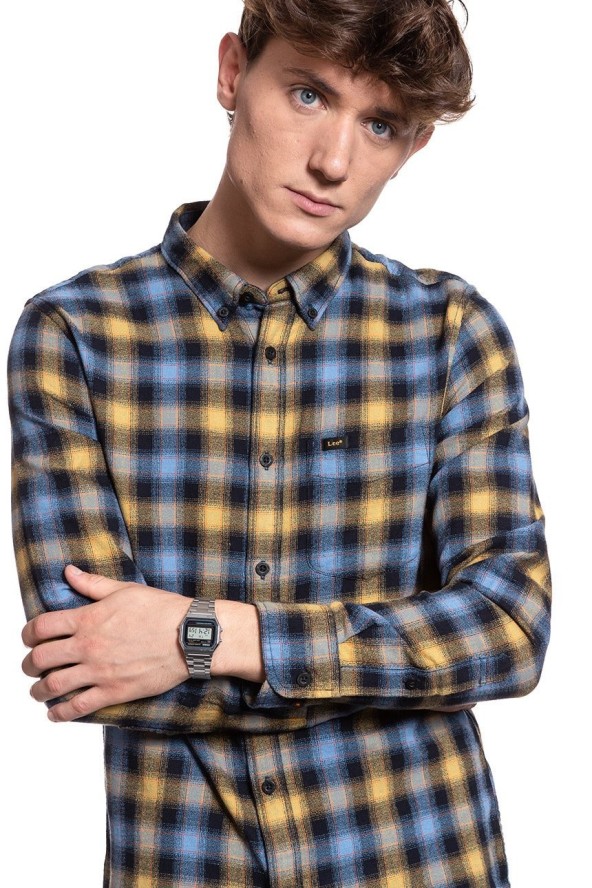 KOSZULA LEE BUTTON DOWN FROST BLUE L880OMMJ 112123352