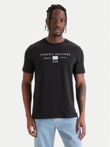Tommy Hilfiger T-Shirt Brand Love MW0MW42365 Czarny Regular Fit