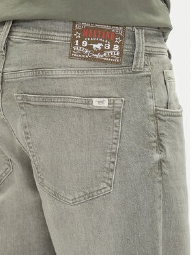Mustang Jeansy Denver 1016328 Szary Tapered Fit