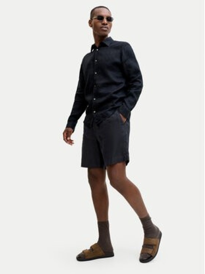 Jack & Jones Szorty materiałowe St. Bill 12253134 Czarny Wide Leg