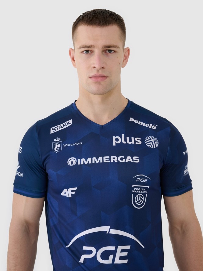 4F Koszulka meczowa replika wyjazdowa z sezonu 2024/25 męska 4F x PGE Projekt Warszawa - multikolor XL