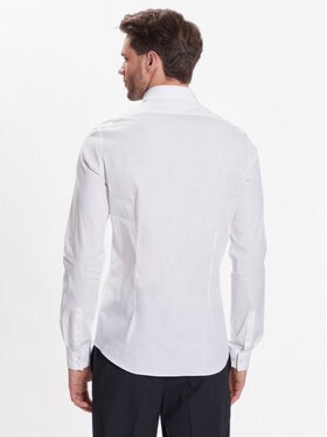 Calvin Klein Koszula Hidden K10K109891 Biały Extra Slim Fit