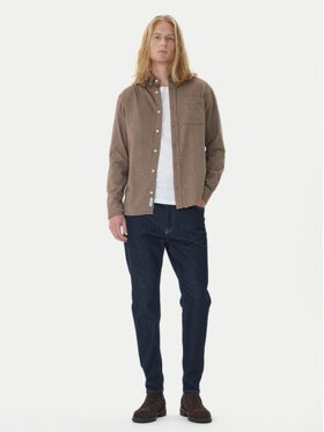 Jack & Jones Koszula Blubrook 12282353 Beżowy Regular Fit