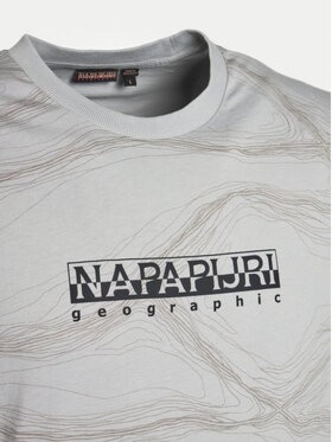 Napapijri T-Shirt B-Cellini NP0A4ILS Szary Regular Fit