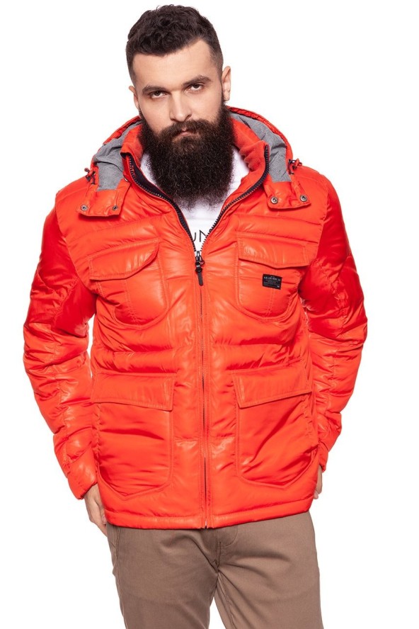 KURTKA ZIMOWA LEE LOCO PUFFA LAVA RED L87NWSAF