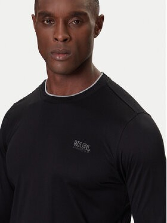 KARL LAGERFELD Longsleeve 755001 554200 Czarny Regular Fit