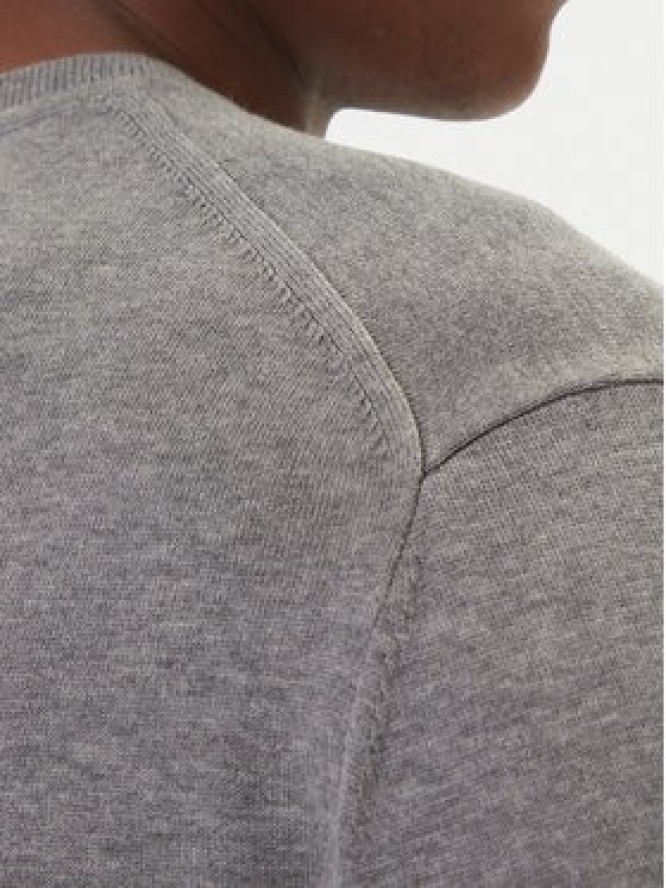 Calvin Klein Sweter LV040BM343 Szary Regular Fit