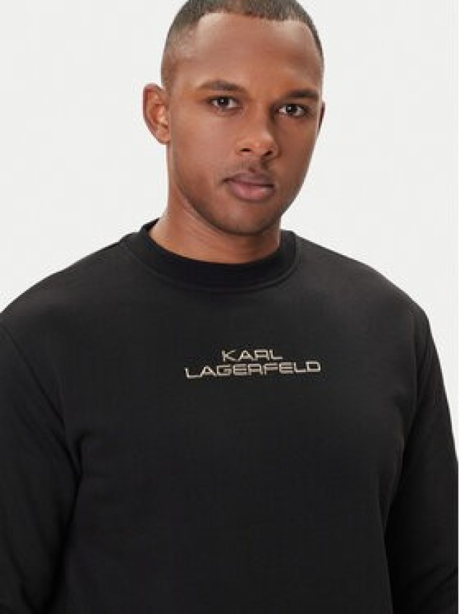 KARL LAGERFELD Bluza 705061 554942 Czarny Regular Fit