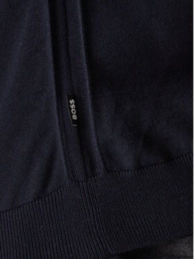Boss Sweter Leno-P 50468239 Granatowy Slim Fit