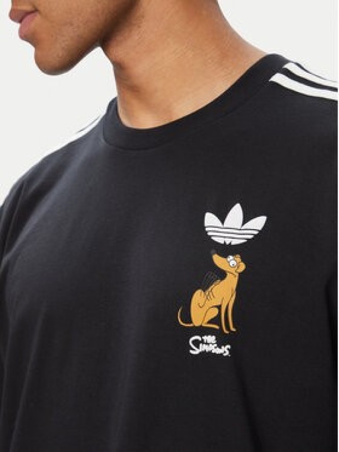 adidas T-Shirt Little Santas Helper Graphic LG5061 Czarny Regular Fit