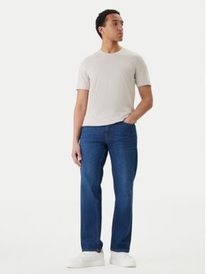 Bugatti T-Shirt 8350-15040E Beżowy Regular Fit