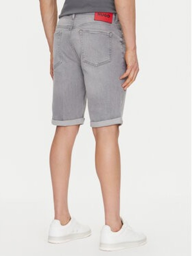 HUGO Szorty jeansowe 50537720 Szary Slim Fit